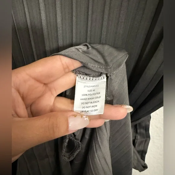 Grade & Gather Pleated Tie Dress - Picture 10 of 13